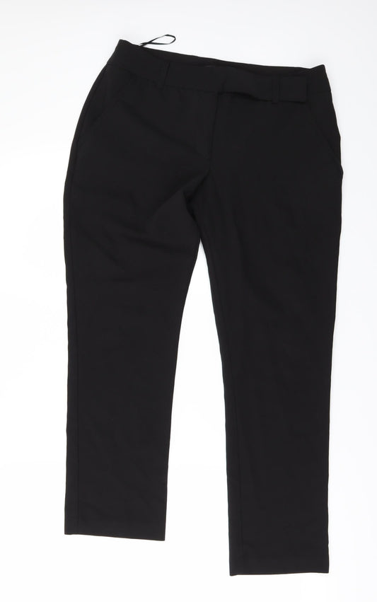 Womens UK Size 10 Love Label Regular Fit  Black Trousers