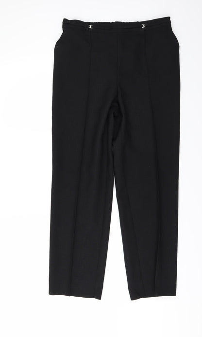 Womens UK Size 32 in Preworn Regular Fit  Black Trousers