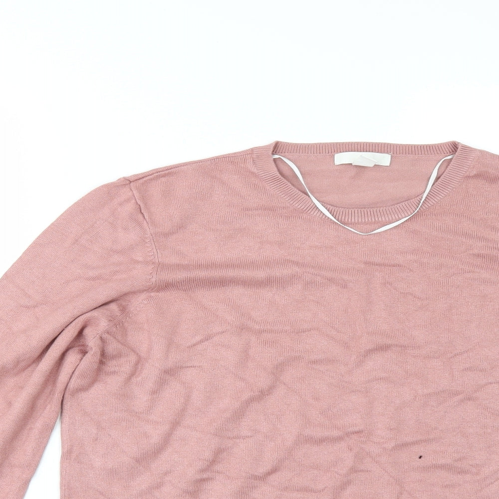 H&M Womens Pink   Pullover Jumper Size M