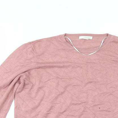 H&M Womens Pink   Pullover Jumper Size M