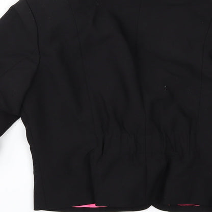 Divided by H&M Womens Black   Jacket  Size 14  - gathered sleeves