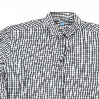 Mens UK Size XL Easy Multicoloured  Button-Up Long Sleeve Casual Shirt
