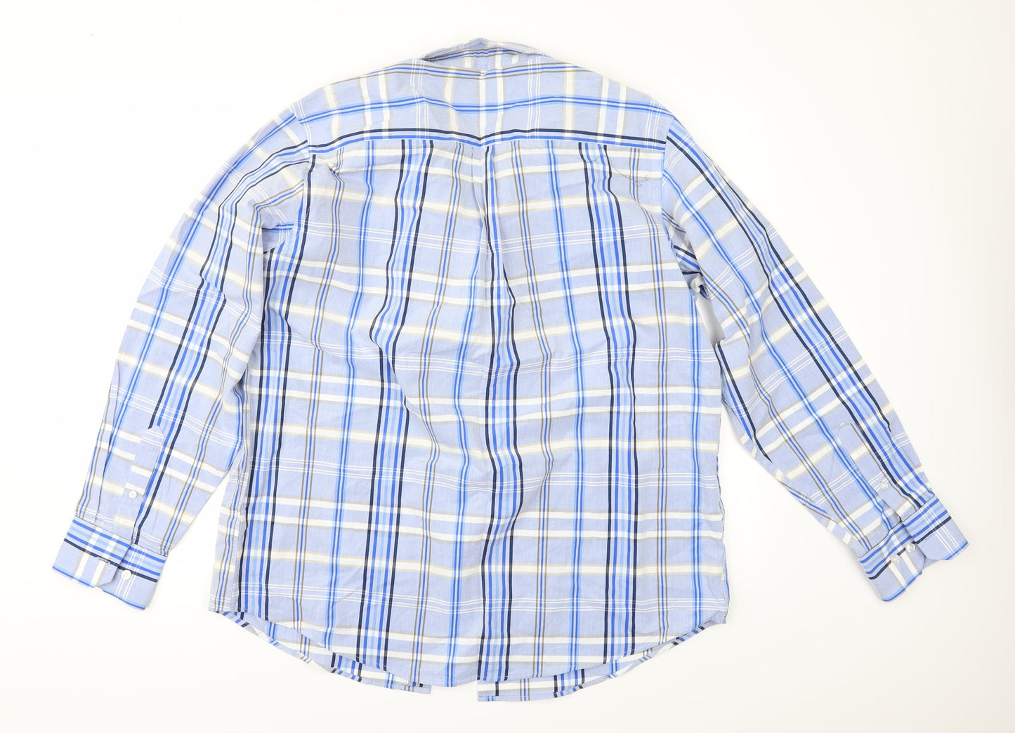 Stone Bay Mens Beige Check   Button-Up Size L