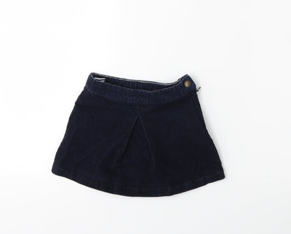 Petit Ami Girls Blue  Corduroy Mini Skirt Size 4 Years