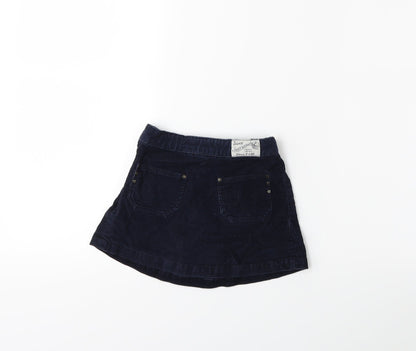 Petit Ami Girls Blue  Corduroy Mini Skirt Size 4 Years