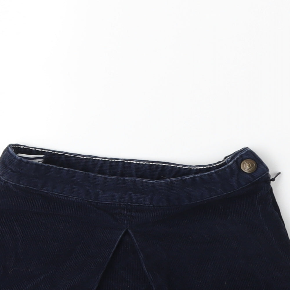 Petit Ami Girls Blue  Corduroy Mini Skirt Size 4 Years