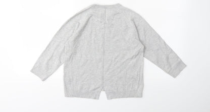 Zara Girls Green  Knit Pullover Jumper Size 7 Years