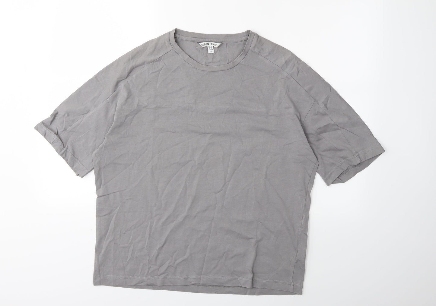 Womens UK Size 18 Urban Revivo Grey Basic T-Shirt