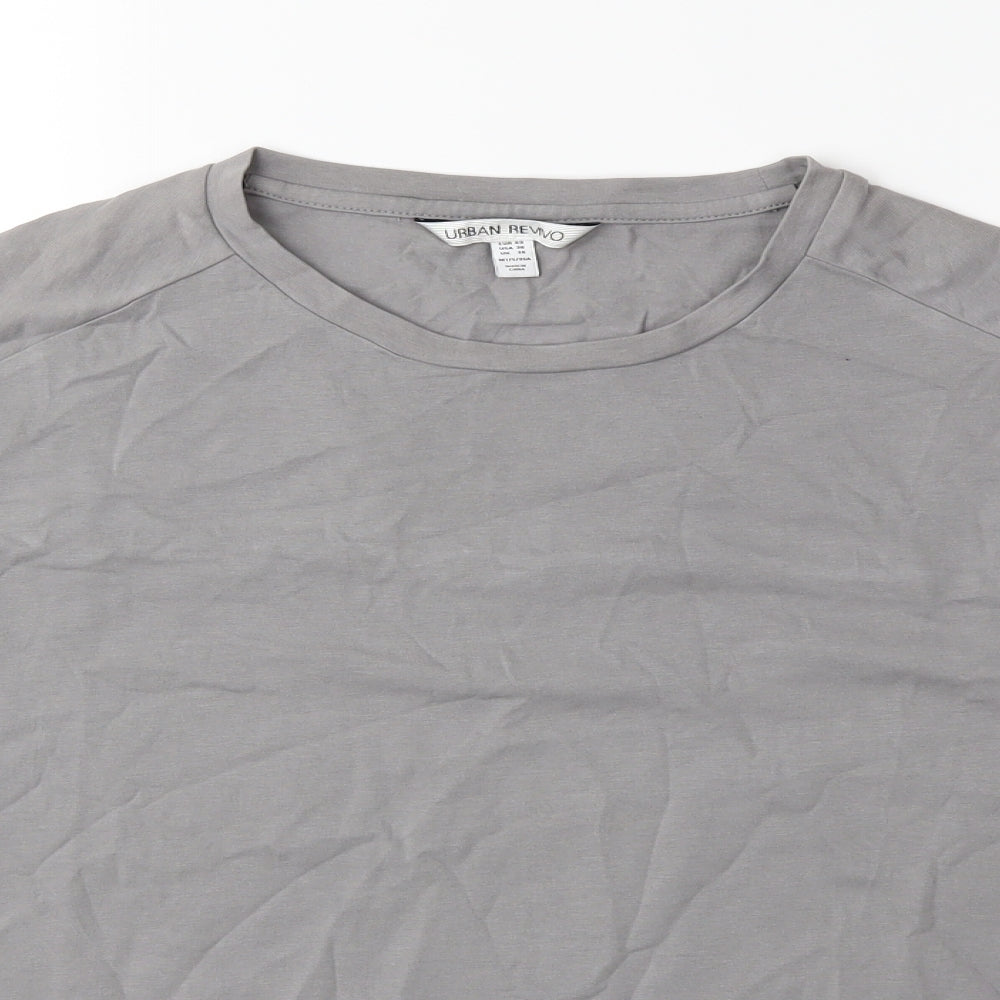 Womens UK Size 18 Urban Revivo Grey Basic T-Shirt