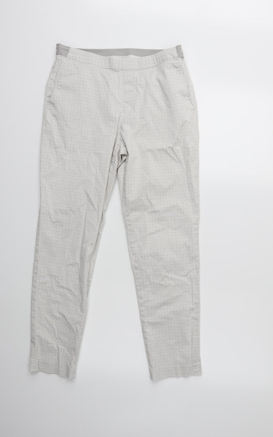 Womens UK Size 28 in Uniqlo Regular Fit  White Trousers