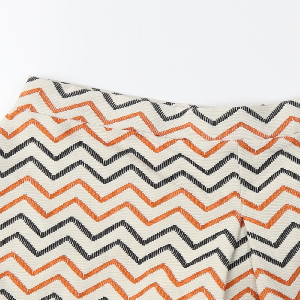 Atmosphere Womens White Striped  Mini Skirt Size 10