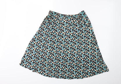 pretty vacant Womens Brown Polka Dot  Flare Skirt