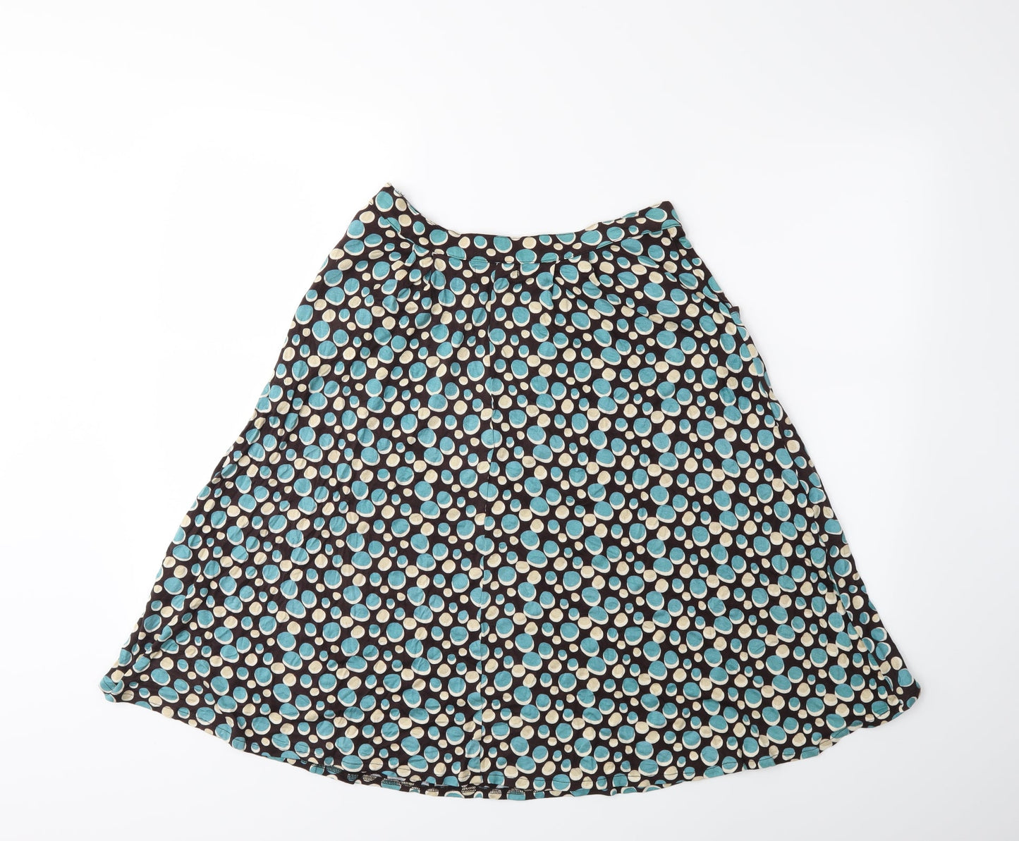 pretty vacant Womens Brown Polka Dot  Flare Skirt