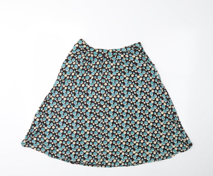 pretty vacant Womens Brown Polka Dot  Flare Skirt