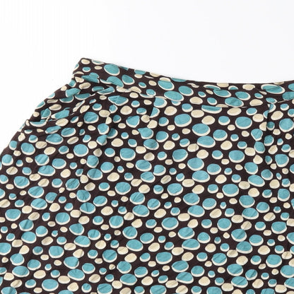 pretty vacant Womens Brown Polka Dot  Flare Skirt