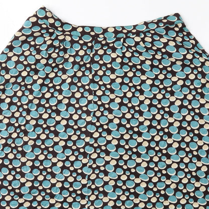 pretty vacant Womens Brown Polka Dot  Flare Skirt
