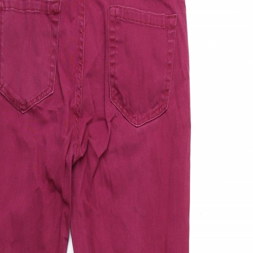 Peacocks Womens Purple  Denim Skinny Jeans Size 10 L29 in