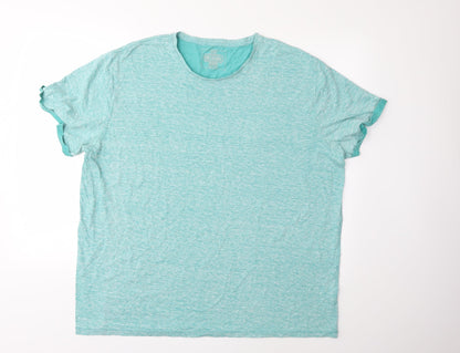 Womens UK Size XL F&F Blue Basic T-Shirt