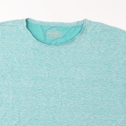 Womens UK Size XL F&F Blue Basic T-Shirt
