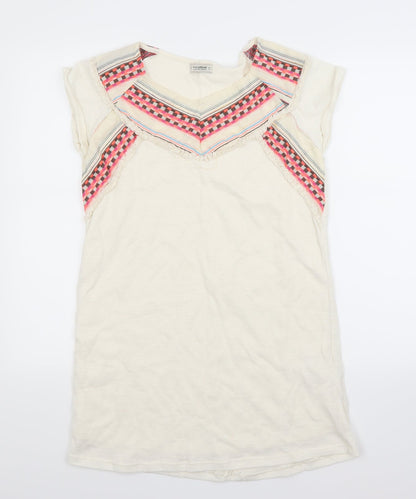 Pull & Bear Womens Beige   T-Shirt Dress  Size M