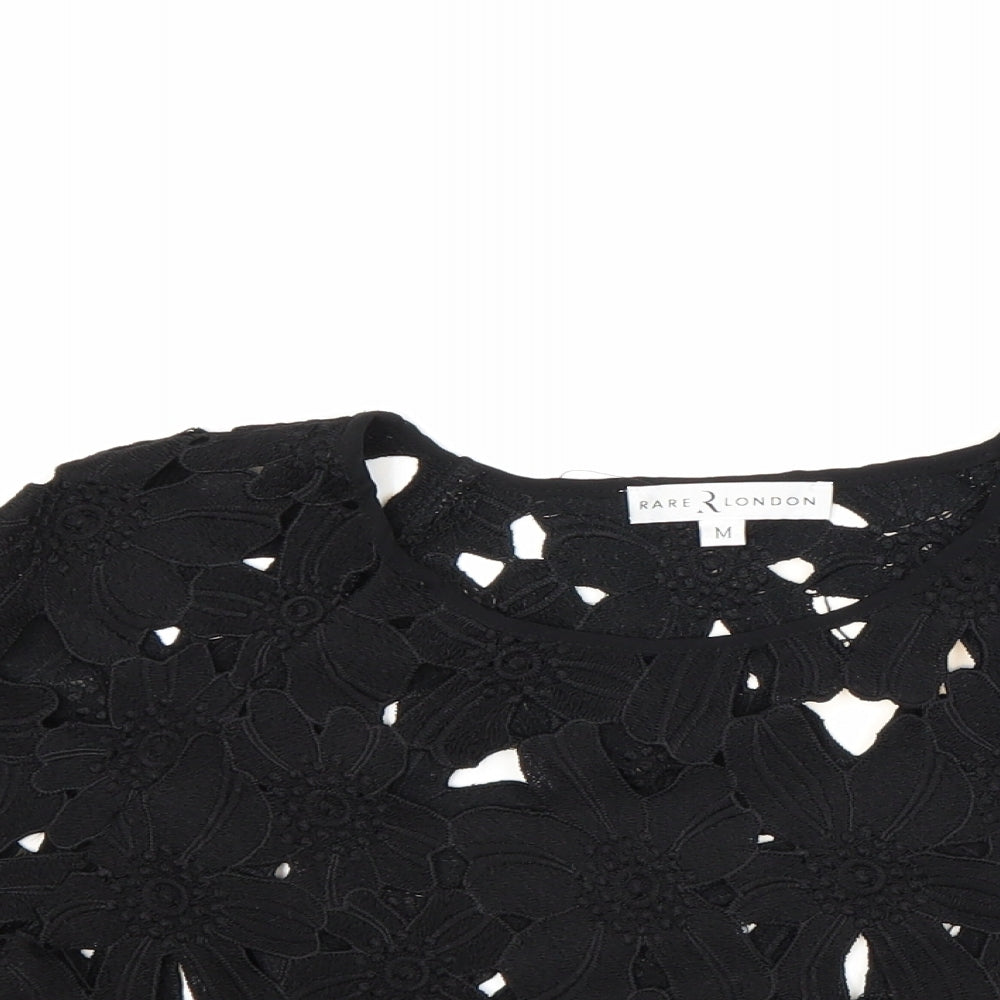 Rare 2 London Womens Black   Basic Blouse Size M