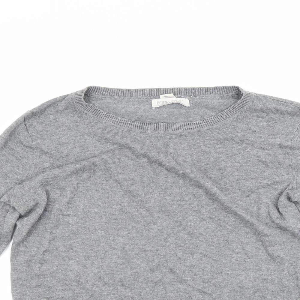 FOREVER 21 Womens Grey   Pullover Jumper Size M