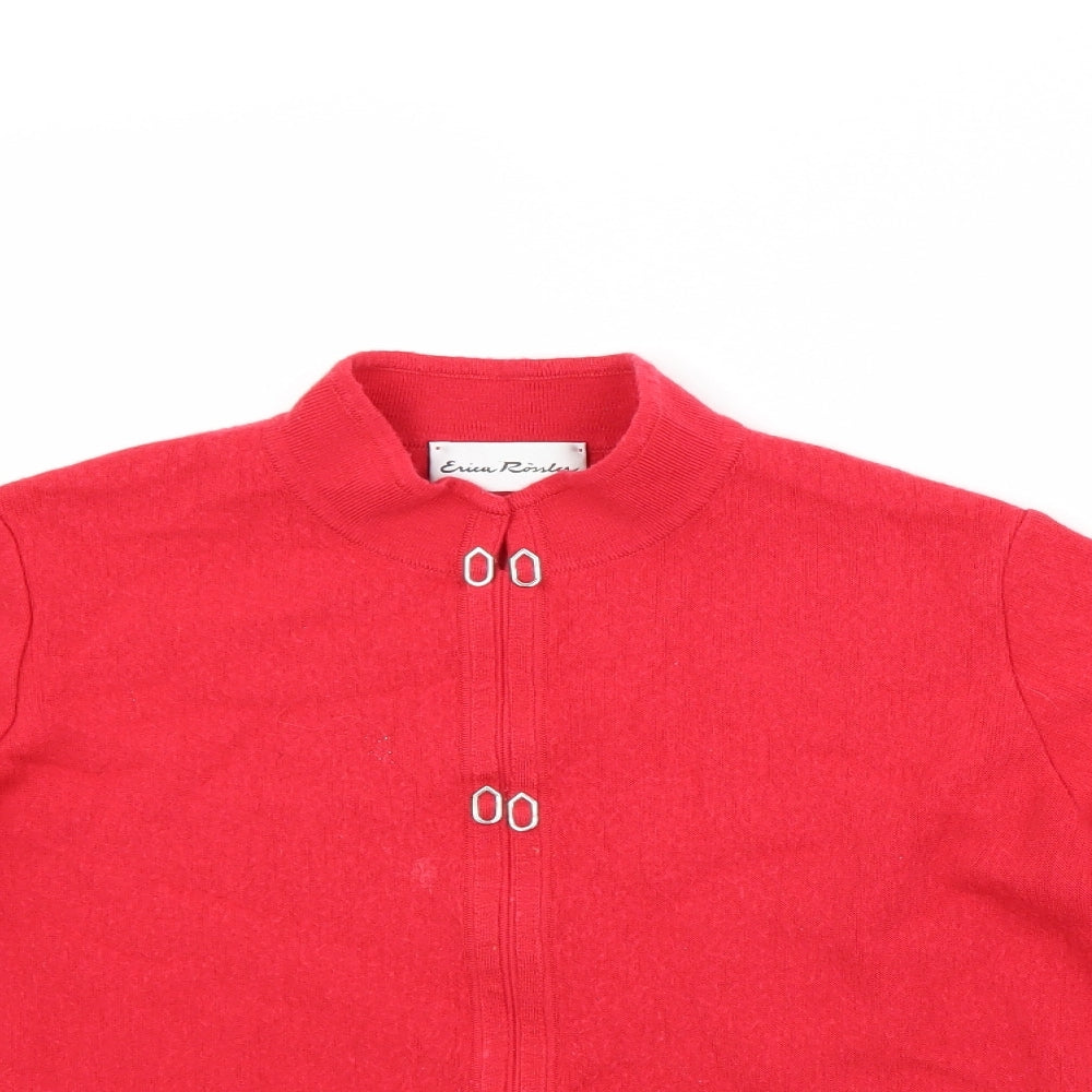 Erica rossla Womens Red   Cardigan Jumper Size 12