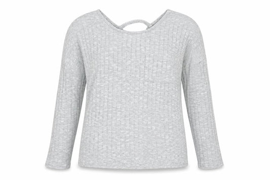 Papaya Womens Grey  Knit Pullover Jumper Size S