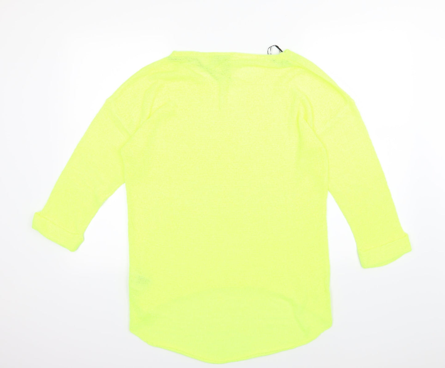 Divided by H&M Womens Yellow  Knit Pullover Jumper Size S