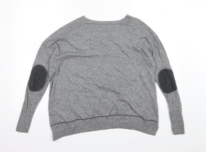River Island Womens Grey  Knit Pullover Jumper Size 6