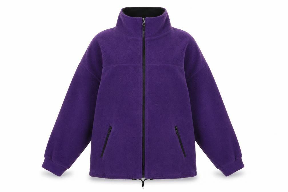 Bonmarché Womens Purple Fleece Jacket Size S