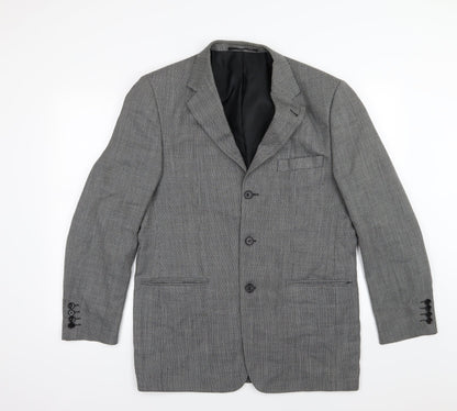 Conberti Mens Grey   Jacket Suit Jacket Size 40