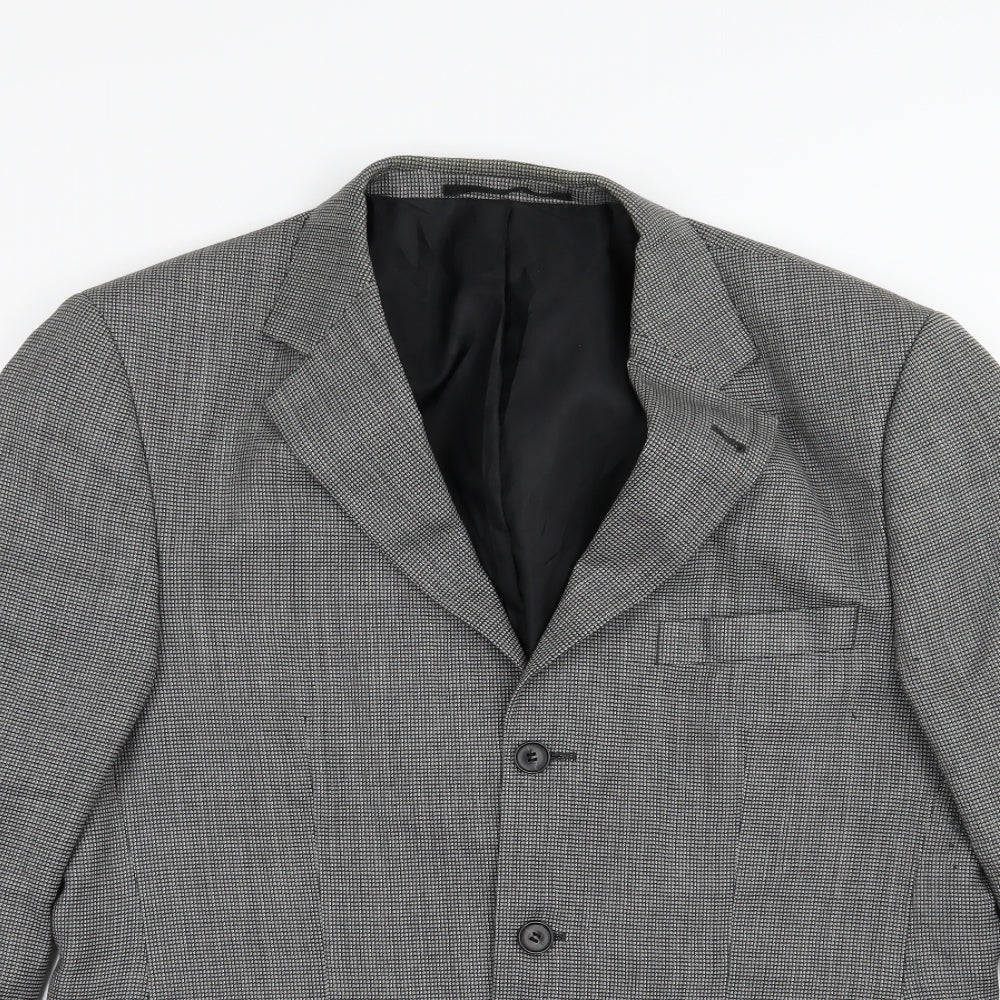 Conberti Mens Grey   Jacket Suit Jacket Size 40