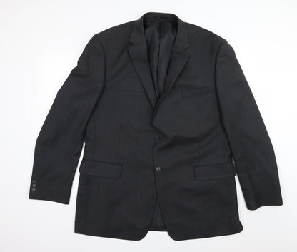 Mens UK Size 46 Karl Jackson Regular Grey Suit Jacket