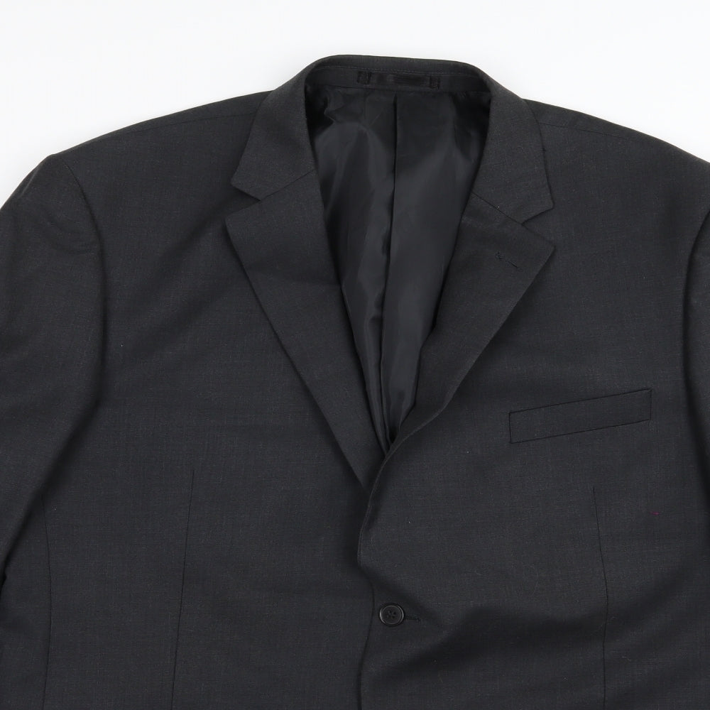 Mens UK Size 46 Karl Jackson Regular Grey Suit Jacket