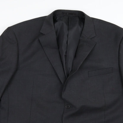 Mens UK Size 46 Karl Jackson Regular Grey Suit Jacket