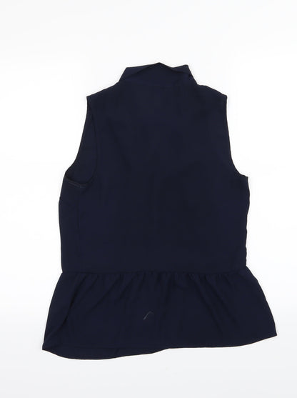 RW&Co Womens Blue  Chiffon Basic Blouse Size S