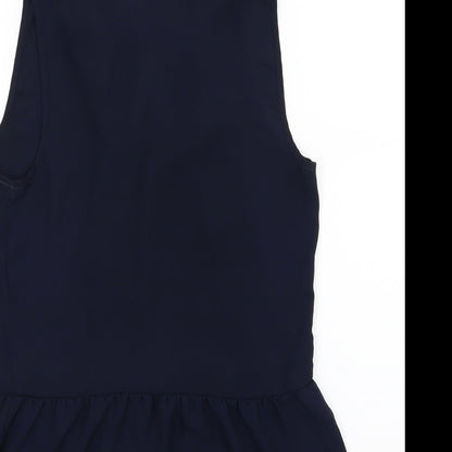 RW&Co Womens Blue  Chiffon Basic Blouse Size S
