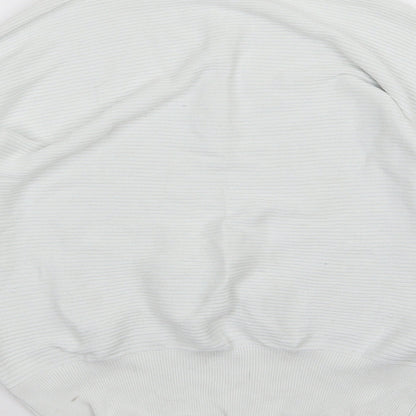 H&M Womens White  Knit Pullover Jumper Size M