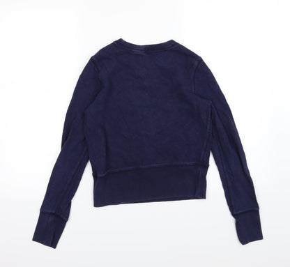 Gap Womens Blue  Jersey Pullover Sweatshirt Size XS