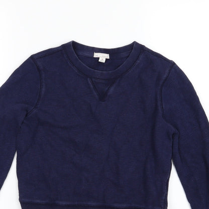 Gap Womens Blue  Jersey Pullover Sweatshirt Size XS