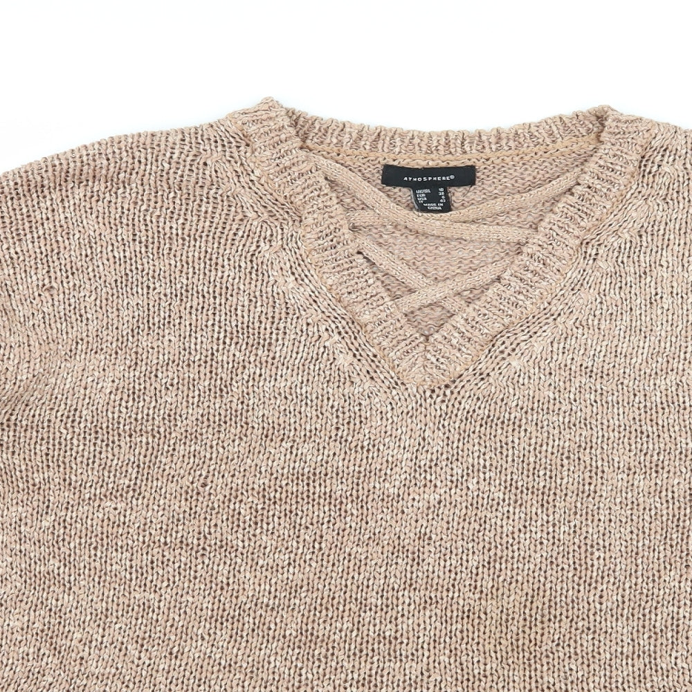 Atmosphere Womens Pink  Knit Pullover Jumper Size 10