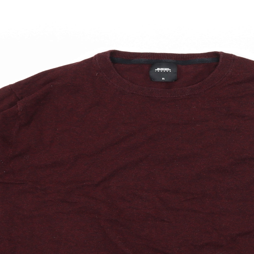 Burton Mens Red  Knit Pullover Jumper Size XL