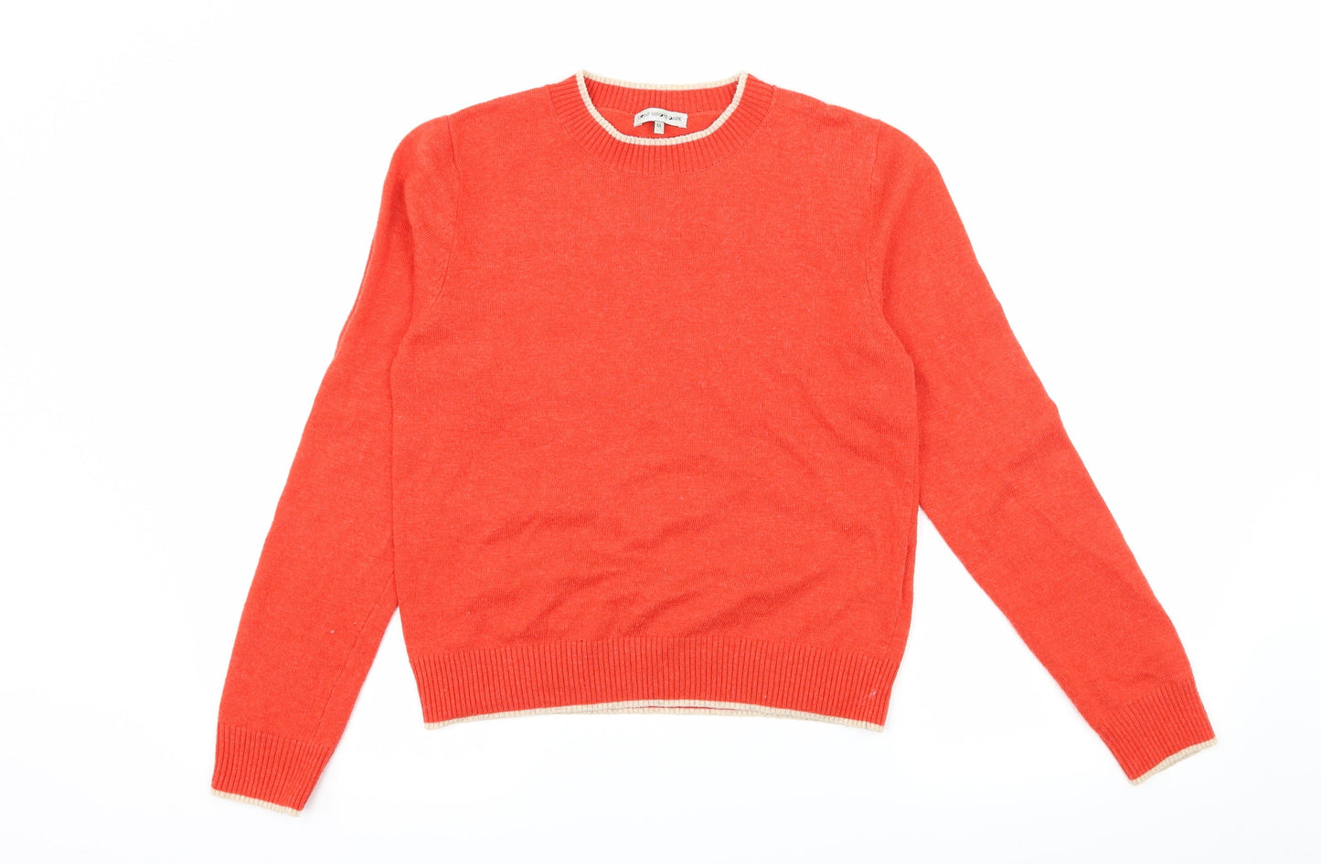 Light before Dark Womens Red  Knit Pullover Jumper Size M