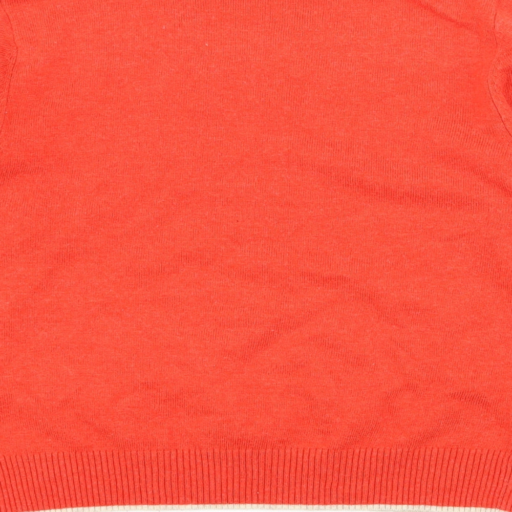 Light before Dark Womens Red  Knit Pullover Jumper Size M