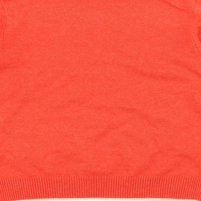 Light before Dark Womens Red  Knit Pullover Jumper Size M