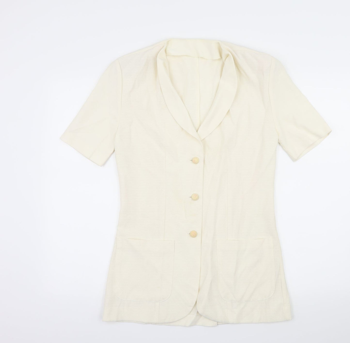 Womens UK Size 10 Preworn Ivory Jacket