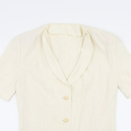Womens UK Size 10 Preworn Ivory Jacket