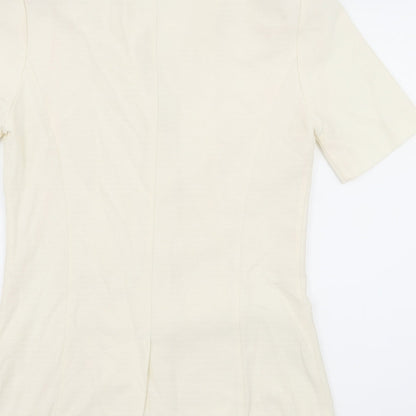 Womens UK Size 10 Preworn Ivory Jacket