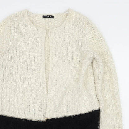 Quiz Womens Ivory  Knit Cardigan Jumper Size S